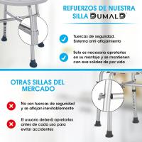 Taburete de Ducha para Mayores Silla de Baño Antideslizante de 150kg - details 5