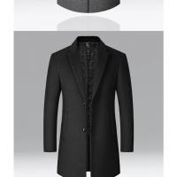GASL-Gabardina lana larga hombre, abrigo informal negocios, otoño-invierno, sólido, novedad. - details 12