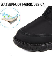 Botas de nieve de gran tamaño para mujer, zapatos cálidos de terciopelo de algodón, impermeables y antideslizantes, novedad - details 7