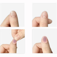 Uñas postizas decoradas con diamantes de imitación con radio y grosor adecuados para manicura principiante - details 1
