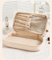 Bolsa de almacenamiento de accesorios de maquillaje para mujer, organizador de artículos de tocador de viaje, resistente al agua, lápices labiales, brochas, estuche de gran capacidad - details 4