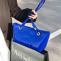 Bandolera de cuero de charol elegante, bolso de gran capacidad de estilo coreano dulce para las axilas, bolso de mano liso de Color sólido para ir al trabajo al aire libre - details 28