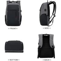 Mochila 2025 para hombre Resistente al agua, carga USB, para portátil de 15,6 pulgadas, informal, Oxford, mochila de negocios - details 5
