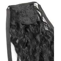 Peluca de cola de caballo afro rizada permanente de maíz, extensión de cola de caballo, cola de caballo larga ondulada y rizada ombre, postizo de cola de caballo natural esponjoso para mujeres - details 9