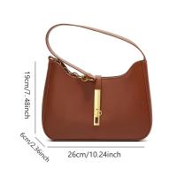 Elegante Bolso Cruzado de Hombro Negro con Cierre de Hebilla Dorada Bolso Cruzado de Día a Día para Trabajo, Compras, Viajes, Forro de Poliéster Duradero - details 2