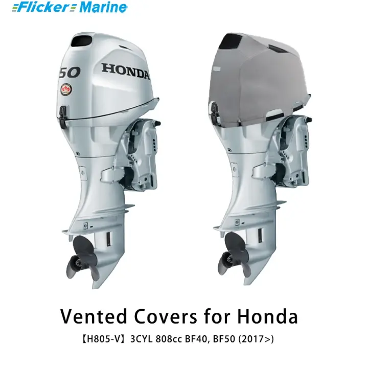 Cubiertas de ventilación personalizadas Flickermarine para motores fueraborda Honda 50hp BF40,BF50(2017) - 1