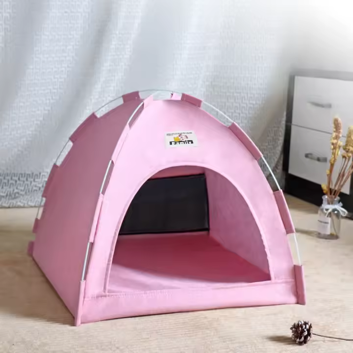 Casa de Gato Plegable para Todas las Estaciones Nido de Mascota Portátil y Transpirable para Perros y Gatos Alfombra Fresca de Verano para el Exterior - 1
