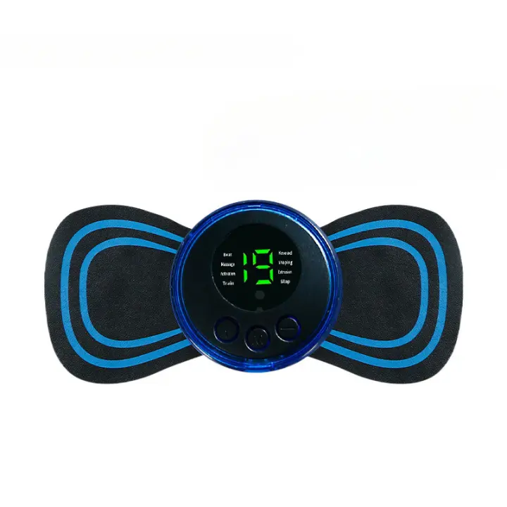 Ems pulso número pantalla pantalla masajeador 8 modos 19 fuerza masajeador Portátil mini cuerpo completo pegatina de masaje - 1