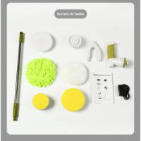 Cepillo de limpieza eléctrico multifuncional para hogar automático Mango largo para cocina y baño - details 4