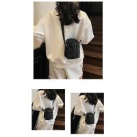 Bolso cruzado ligero para mujer, bolsa para botella de agua con cordón ajustable, estilo coreano, Color sólido, bolso pequeño para teléfono móvil, viaje - details 10