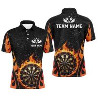 Camisas gráficas de dardos de tendencia para hombres, moda de verano, nombre personalizado, uniformes de equipo deportivo impresos en 3D, camisa informal de gran tamaño - details 3