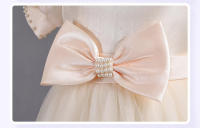 Vestido de noche largo estilo británico para niñas, ideal para espectáculos de princesas y cumpleaños. - details 6