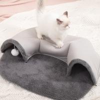Ellipses-túnel interactivo para mascotas, cama de doble uso para gatos, hurones, conejos, juguetes de interior, casa, juguete de entrenamiento para gatitos - details 7