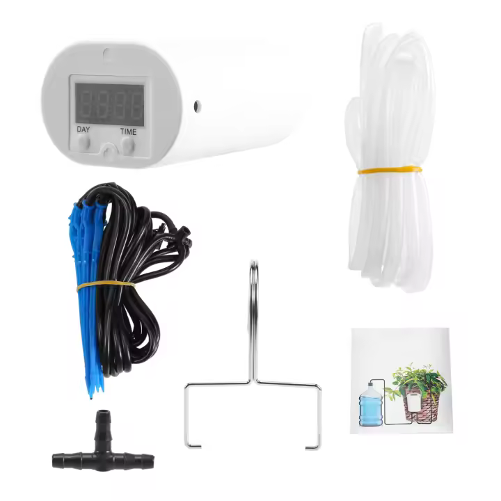 Sistema de temporizador de bomba de 8 cabezales, controlador de bomba de riego automático para exteriores, flores, plantas, aspersor para el hogar, dispositivo de riego por goteo - 1