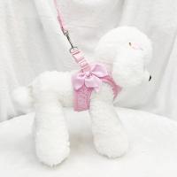Conjunto de correa de arnés para perro, chaleco con pajarita, decoración de diamantes pequeños, arnés suave para perros pequeños y medianos - details 13