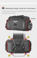 Rhinowalk-bolsa trasero para motocicleta, impermeable, 50-70L, bolsa de asiento trasero expandible, separación en seco y húmedo, mochila versátil, bolsillo para ordenador portátil de 14" - details 4