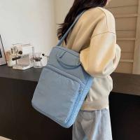 Bolso de nailon de gran capacidad para ordenador portátil, bolso de hombro, bolso cruzado, bolso de mano para documentos de oficina, bolso de mano con cremallera de Color sólido para ordenador - details 2
