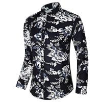 Camisas Casuales para Hombres Impresión de Moda, Elástica, Sin Hierro, Talla Grande - details 8