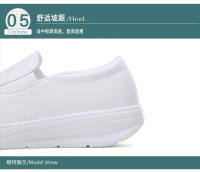 Zapatos De Enfermera Para Mujer Suela Suave Transpirable Antideslizante Confort Para Piernas Y Tobillos Algodón PU Medio Tacón - details 8