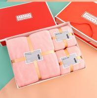 Juego de 3 Toallas，Con caja de regalo，terciopelo coral - Suaves y absorbentes - Toallas de baño - Toallas para la Cara y el Lavabo，La mejor opción para regalar a familiares, amigos y personas mayores. - details 13