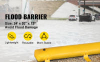 SucceBuy Barrera contra inundaciones, bolsa reutilizable para desviar agua, ligera e impermeable para puertas, garajes y calzadas - details 0