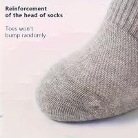 5pcs Calcetines Deportivos de Tobillo - Transpirables y Absorbentes de Humedad de Poliéster, Cortos con Patrón Deportivo de Letras, Ideales para Hombres y Mujeres, Solo Lavado a Mano, Calcetines Deportivos de Tobillo | Calcetines de Colores - details 4