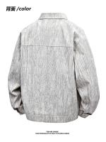 Chaqueta De Pana Primavera Nueva Chaqueta Guapa Con Solapa Para Hombre Chaqueta De Diseño De Moda Superior Informal Suelta - details 7