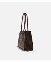 Nueva moda de las mujeres bolso de mano estilo fresco picante aceite cera cuero gran capacidad versátil bolso de hombro mensajero. - details 12