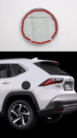 Cubierta de Tanque de Combustible Toyota Yaris Cross 2024-2025 Parche Decorativo de Acero Cromado - details 3