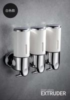 Recipiente de champú líquido manual cuadrado de pared, dispensador de jabón y gel, accesorios de baño, 500ml, 1-3 UDS. - details 9