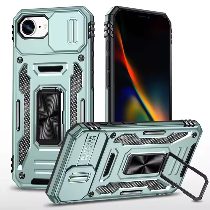 Funda para iPhone 16e/SE4 (2025) compatible con cubierta deslizante para la lente de la cámara - 1