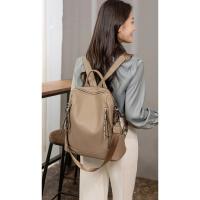 Mochila De piel auténtica para mujer, bolso de viaje de alta calidad, informal, de hombro, 2023 - details 9