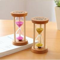 Reloj de arena de madera sin deformación para niños, cronómetro redondo de 1/3/5 minutos, duradero, 5 colores, conexión estable, juguete - details 6