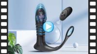 Leten Vibrador Vibrante 4en1 Anillo Prostalé de Masaje de Punto G Anal - details 0