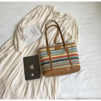 Bolso Grande de Paja Tejido Bolso de Playa de Vacaciones Casual para Mujeres - details 16