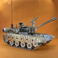 Tanque de batalla principal chino T99 de acero inoxidable, modelo de aleación 1:32, adornos, juguetes terminados - details 14