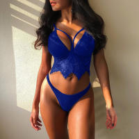 Ladies Temptation Conjunto de tirantes de sujetador de tres puntos de encaje de cuatro colores Ropa interior sexy sexy - details 4