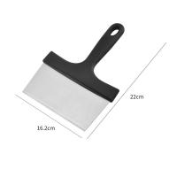 Raspador de parrilla negro con mango de PP de acero inoxidable, herramientas de cocina fáciles de limpiar, 2 uds. - details 0