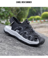 Sandalias de Cuero de Vaca Casuales de Gran Tamaño Zapatos de Playa de Verano para Hombres - details 18