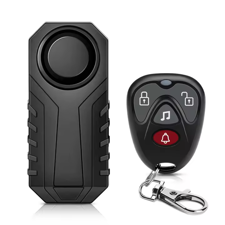 Alarma de Seguridad para Motocicleta y Bicicleta con Control Remoto Eléctrico Antiv vibración 113dB Impermeable Sonido de Vibración - 1