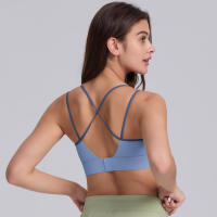 Hamidou-Sujetador de Yoga para mujer, ropa de Pilates de alta intensidad a prueba de golpes, con correas de hombro cruzadas absorbentes de golpes, para gimnasio - details 22