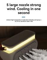 Aire Acondicionado Portátil, Enfriador de Aire, Humidificador, Ventilador Portátil, 3 Velocidades, 3 Modos de Nebulización, Luz de 7 Colores, Temporizador, para Hogar Oficina - details 5