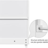 4 Niveles para Zapatos Mueble Auxiliar Cajón y Estantes Ajustables para Entrada Salón 78 x 37 x 86 cm Blanco - details 7