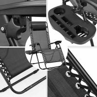 Juego de tumbona plegable con almohada, silla de jardín ergonómica, tumbona - details 14