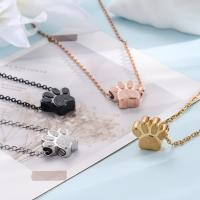 Collar de urna con huella de pata de mascota de acero inoxidable, joyería conmemorativa de cenizas de mascota impermeable, Mini collar de cremación de cenizas a prueba de polvo - details 18