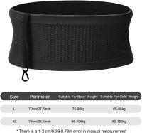 Cinturón de Correr Delgado con 4 Bolsillos Seguros Grandes Paquete de Cintura para Fitness y Deportes Material de China - details 4