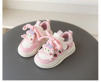 Zapatos de tablero para niñas primavera y otoño nuevos zapatos deportivos de cuero para niñas estudiantes Velcro casual compañeros de clase zapatos de dibujos animados - details 11