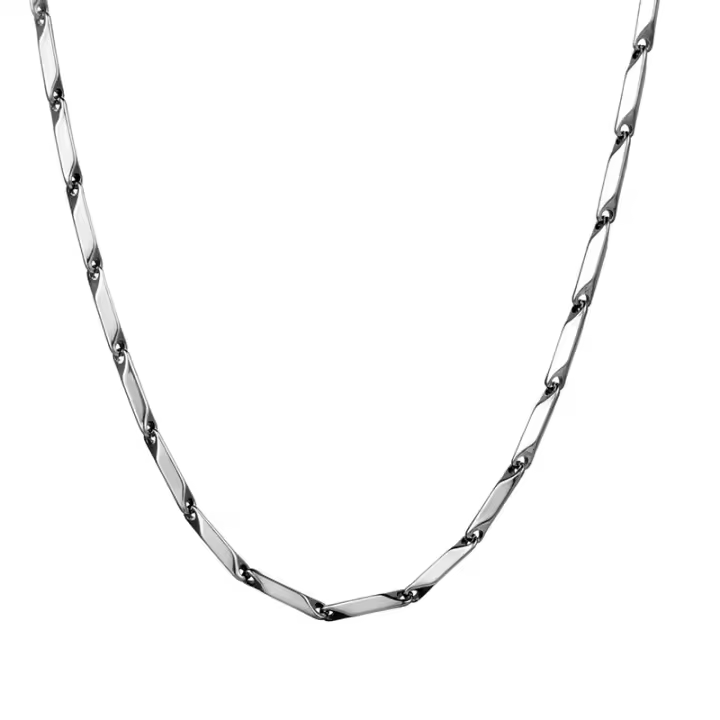 Collares Hombre, Cadena Maple Inoxidizable Hombre Audaz, Estilo Hip Hop Street Dance, Cadena Clavícula, Joyería Masculina, Joyas para Hombre - 1