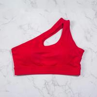 sujetadores deportivos de un hombro para mujer, Top de Yoga, chaleco, Yoga, gimnasio, deporte al aire libre, correr, ropa interior deportiva - details 8