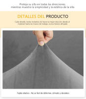 Funda de silla de comedor de alta gama Forcheer Funda de asiento de terciopelo elástica de spandex para sala de estar - details 3